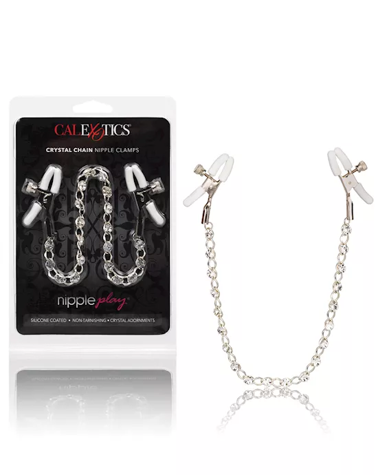 Nipple Play Crystal Nipple Clamps - Clear