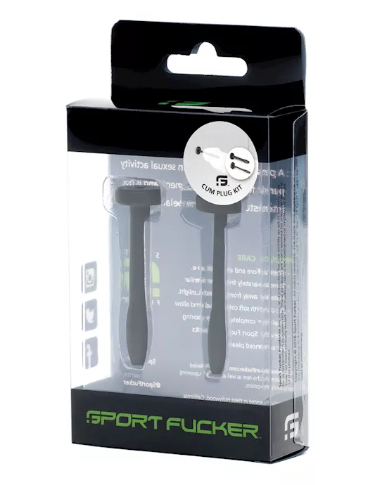 Sport Fucker Cum Plug Kit - Black