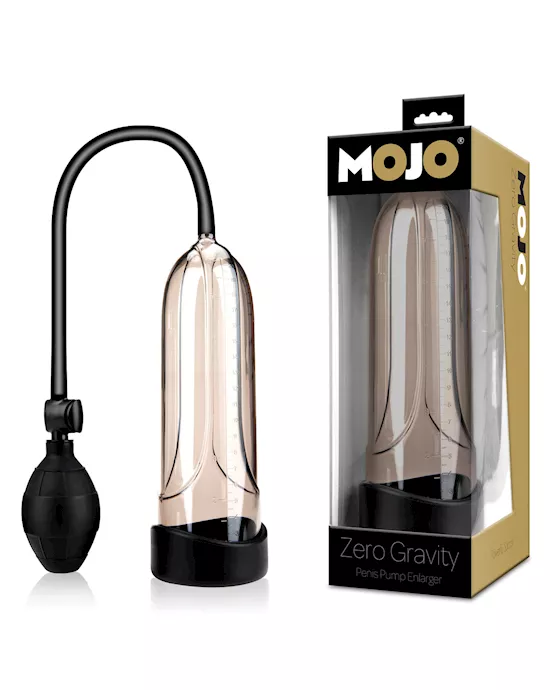 Mojo Zero Gravity Penis Pump Enlarger - Black/Smoke
