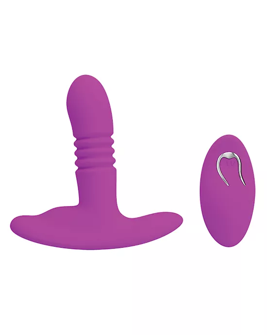 Pretty Love Heather Thrusting Butt Plug - Fuchsia