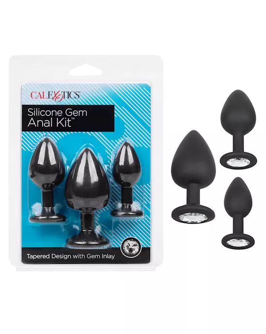 Silicone Gem Anal Kit - Black