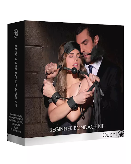 Shots Ouch Beginners Bondage Kit - Black