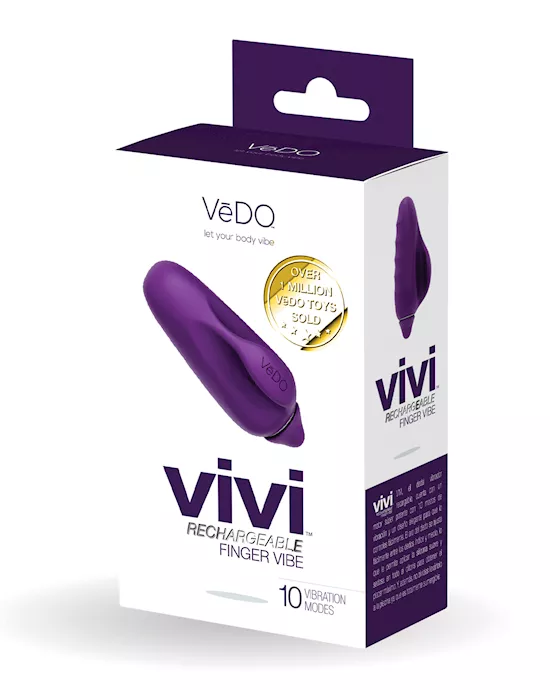 VeDO VIVI Rechargeable Finger Vibe - Deep Purple