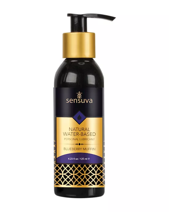 Sensuva Natural Water Based Personal Moisturizer - 4.23 oz Blueberry Muffin