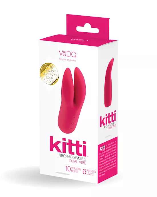 VeDO Kitti Rechargeable Dual Vibe - Foxy Pink