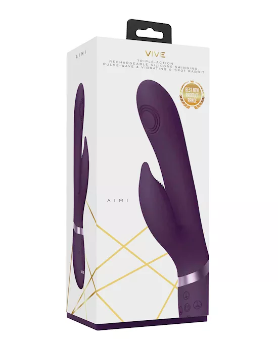 Shots Vive Aimi Pulse G-Spot Rabbit- Purple