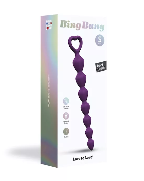 Love to Love Bing Bang Anal Beads - Violet Small