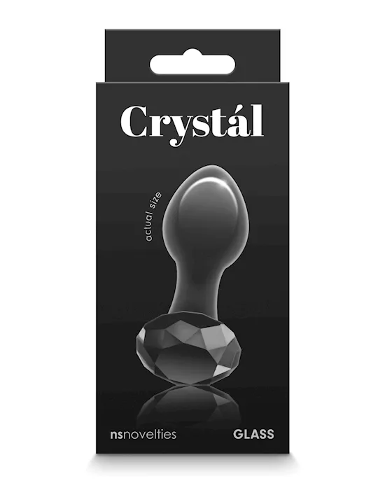 Crystal Gem Butt Plug - Black
