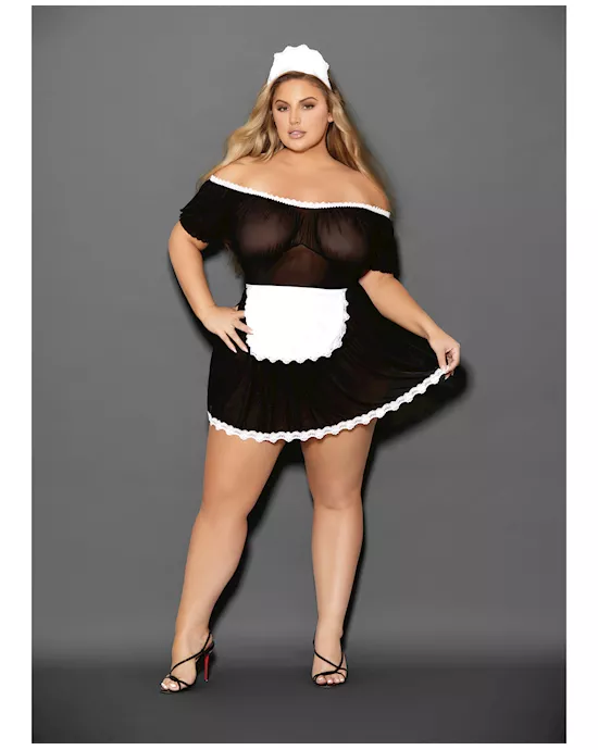 Euphoria Private Maid Black/White QN