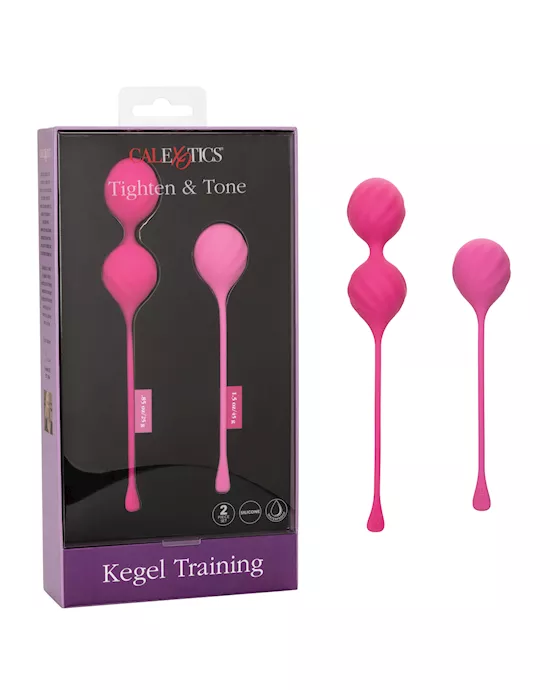 Kegel Training 2 pc Set - Pink