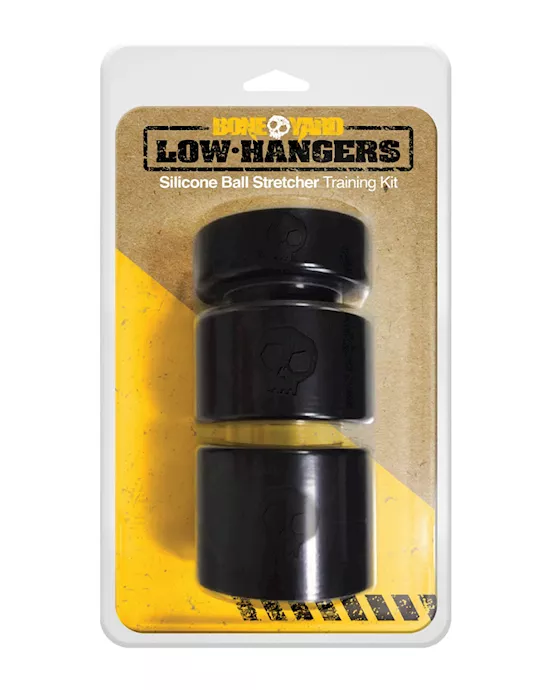 Boneyard Low Hangers Silicone Ball Stretcher Training Kit - Black