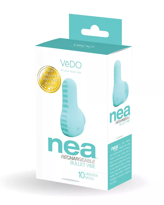 VeDO Nea Rechargeable Finger Vibe - Tease Me Turquoise