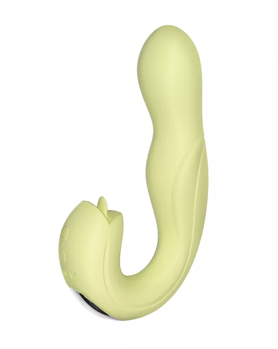 Joi Rotating Head G-Spot Vibrator & Clit Licker - Yellow