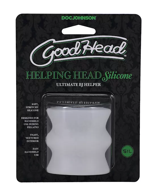 GoodHead Helping Head Silicone Stroker - Frost