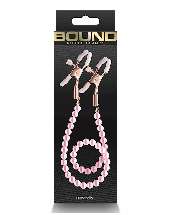 Bound DC1 Nipple Clamps - Pink