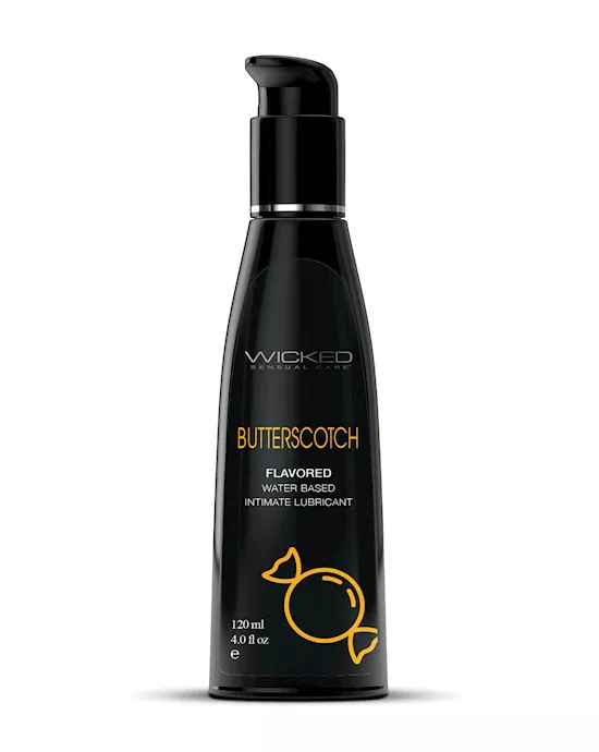 Wicked Sensual Care Aqua Water Based Lubricant - 4 oz Butterscotch