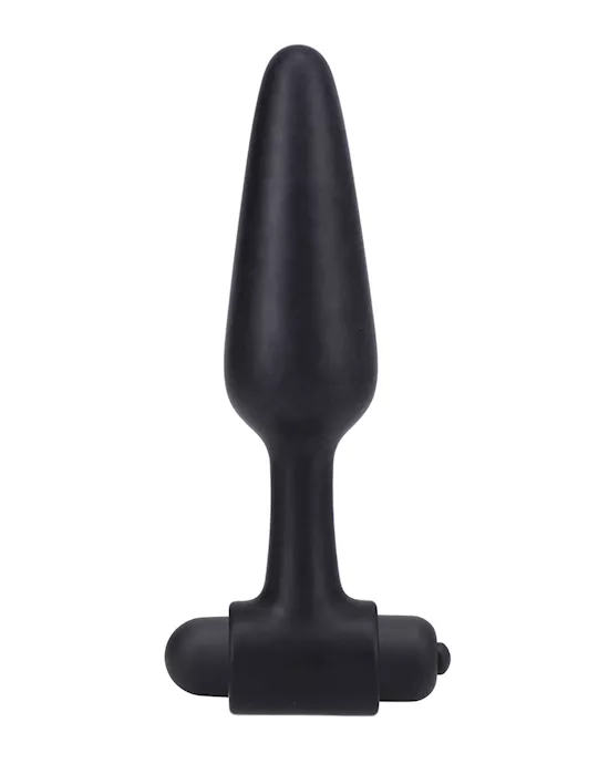 In A Bag 5" Vibrating Butt Plug - Black
