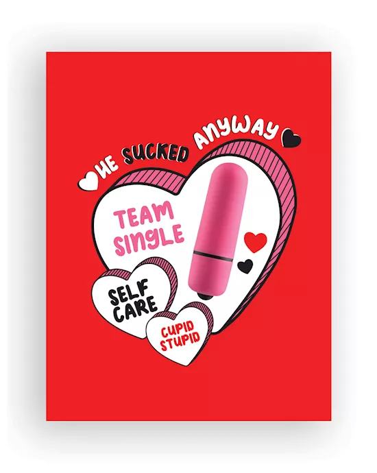 Sucked Anyway Naughty Greeting Card w/Rock Candy Vibrator & Fresh Vibes Towelettes
