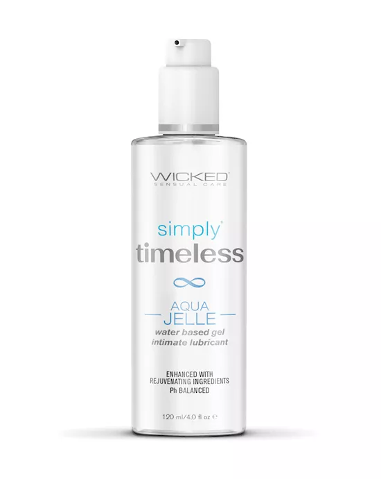 Wicked Sensual Care Simply Timeless Aqua Jelle Water Based Lubricant - 4 oz