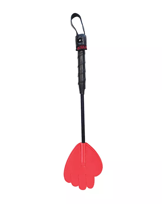 Rouge Mini Leather Hand Paddle - Red