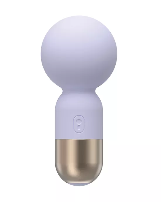 Pokewan Pocket Mini Vibrating Wand Massager - Pale Violet