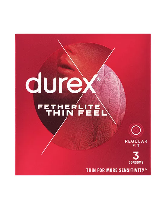 Durex Condoms Fetherlite Thin Feel Regular Fit 3pk