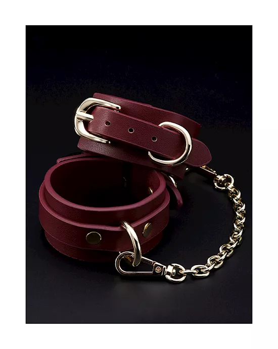 Faux Leather Handcuffs