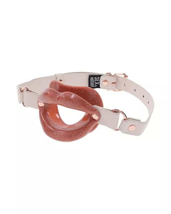 Sex And Mischief Peaches N Creame Silicone Lip Gag