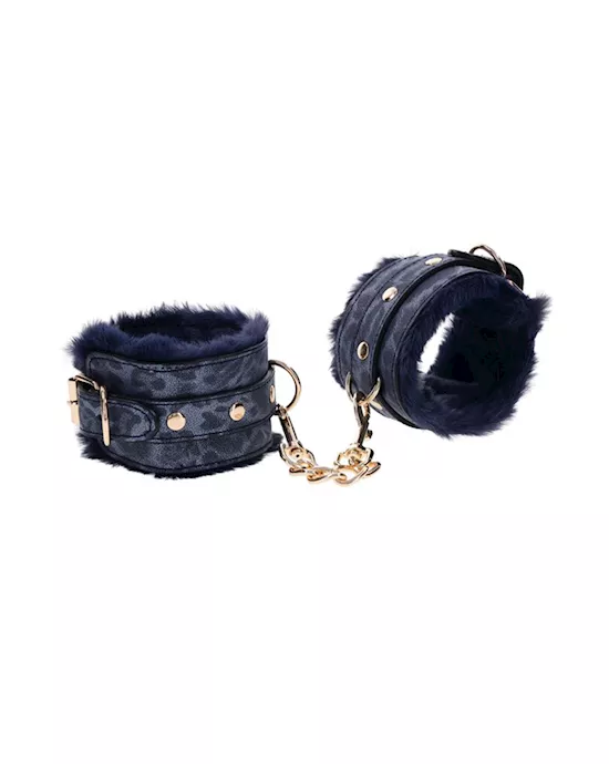 Sex and Mischief Cougar Fur Handcuffs