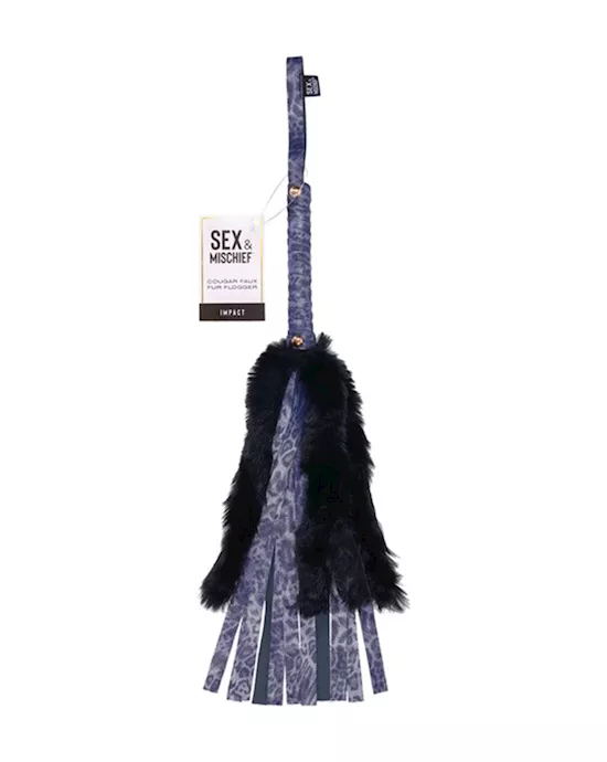 Sex and Mischief Cougar Faux Fur Flogger