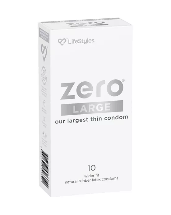 Lifestyles Zero Large Condoms 10 Pack