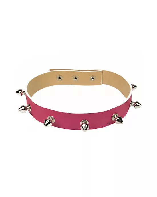 Leather 13 Naughty Barbie Luxury Spiked Collar