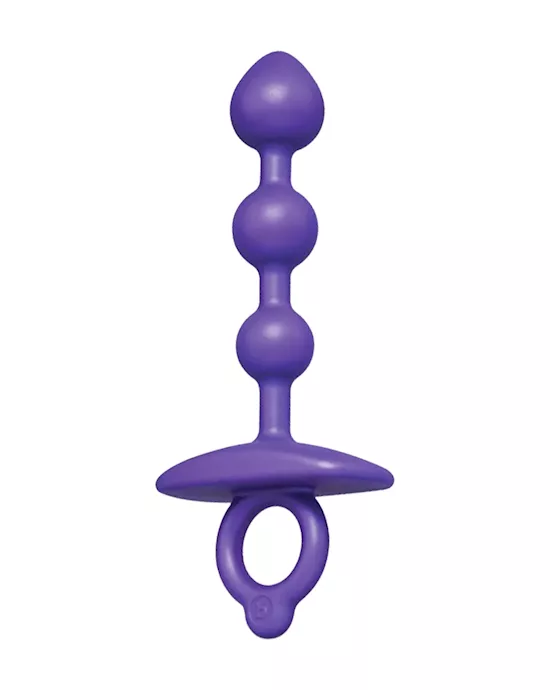 B Vibe Butties Zip Silicone Anal Beads