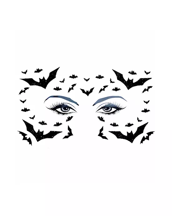 Glitter Bat Body And Face Stickers