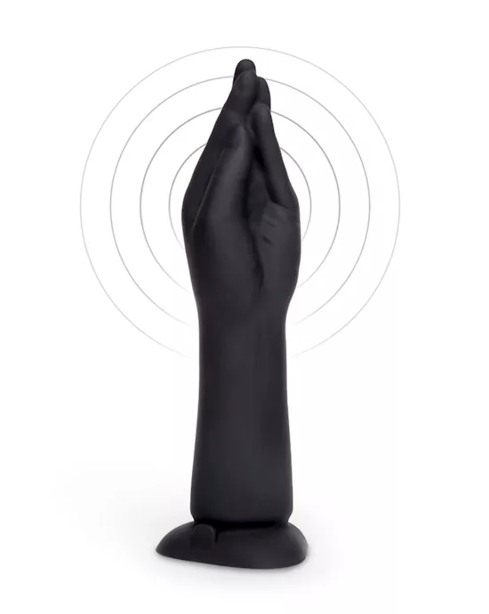 Vibrating Silicone Hand Fisting Dildo With Suction Base