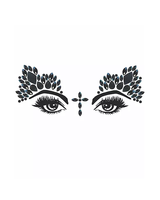 Black Lilith Crucifix Crystal Face Jewels