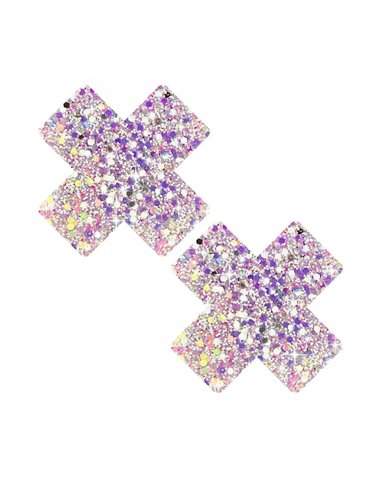 Super Sparkle Confetti Crush Chunky Glitter X Factor Nipple Cover Pasties
