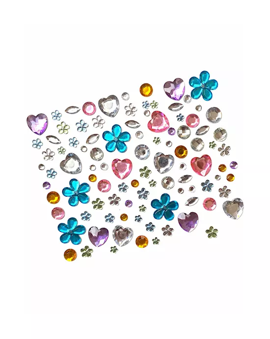 Woodstock Multicolor Pastel Crystal Face Jewels