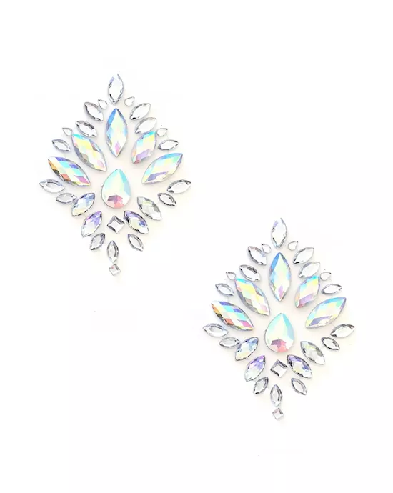 Stardust Iridescent Crystal Jewel Nipple Pasties
