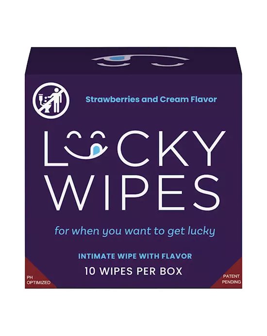 Strawberries And Cream Flavoured Lucky Wipes For Men
