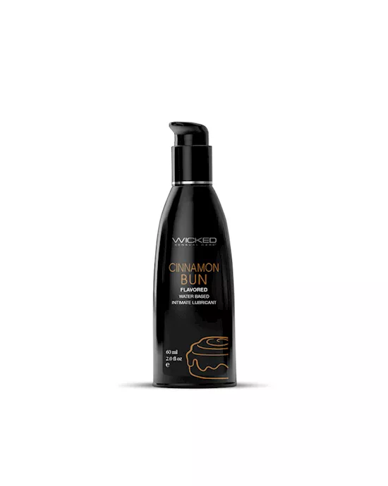 Wicked Aqua Cinnamon Bun Flavoured Water Based Lubricant 60ml