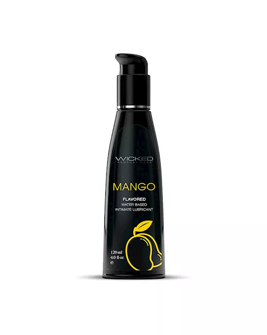 Wicked Aqua Mango Flavoured Water Based Lubricant 120ml