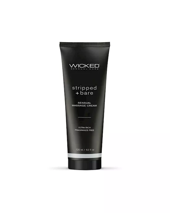 Wicked Stripped + Bare Sensual Massage Cream 120ml