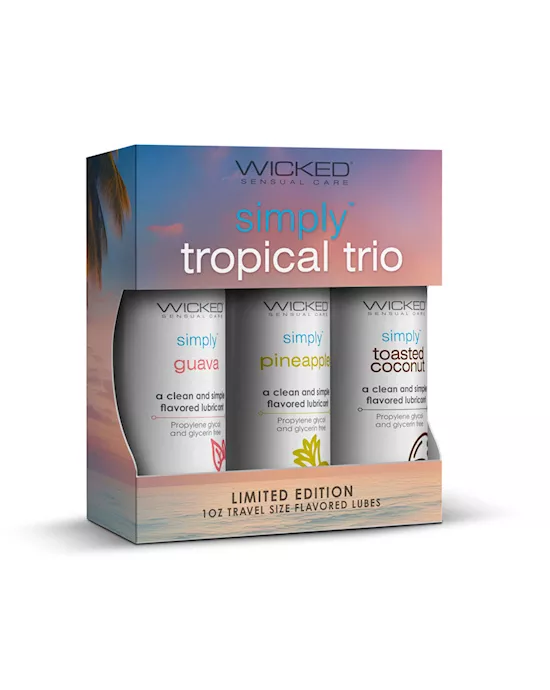 Simply Tropical Trio Flavoured Lubricant 3 Pack