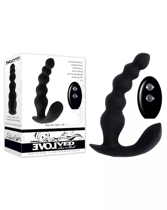 Evolved Bead Me Up Vibrating Anal Beads with Wireless Remote