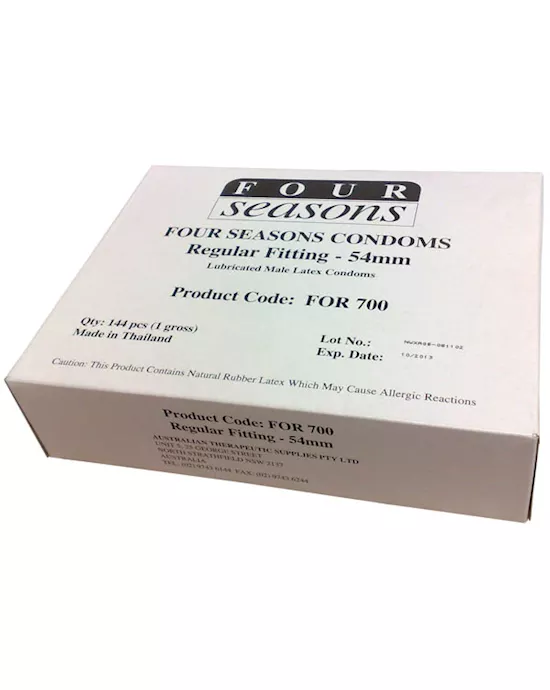 Four Seasons Regular Condoms - Bulk Box 144pcs