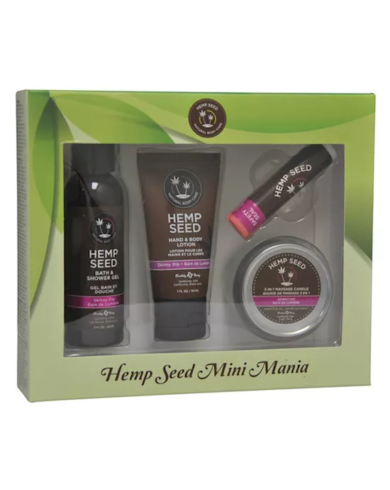 Hemp Seed Mini Mania Skinny Dip Vanilla & Fairy Floss Scented Lotion Kit
