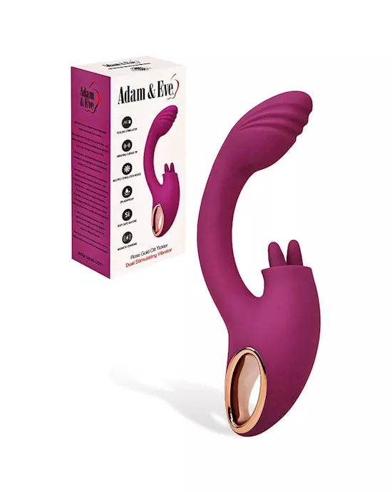 Gold Clit Tickler Rabbit Vibrator