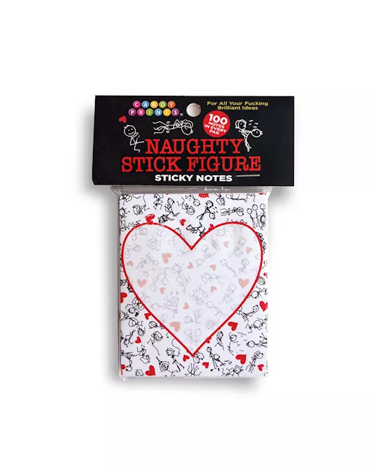 Naughty Stick Figure Sticky Notes Novelty Sticky Notes 100 Pack