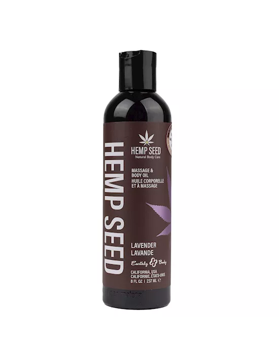 Hemp Seed Lavender Massage & Body Oil 237ml 
